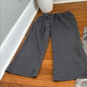 Fashion Nova Charcoal Gray Track Pants